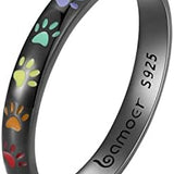 Paw Print Ring made of Sterling Silver