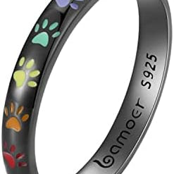 Paw Print Ring made of Sterling Silver