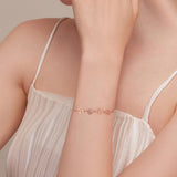 Sterling Silver Dog Paw Print Bracelet – Adjustable Bracelet