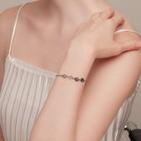 Sterling Silver Dog Paw Print Bracelet – Adjustable Bracelet