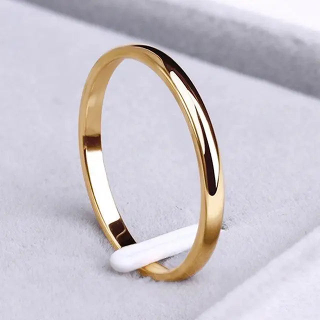 Eenvoudige Ring in Goud en Zilver