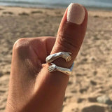 Verstelbare Ring in Zilverkleur